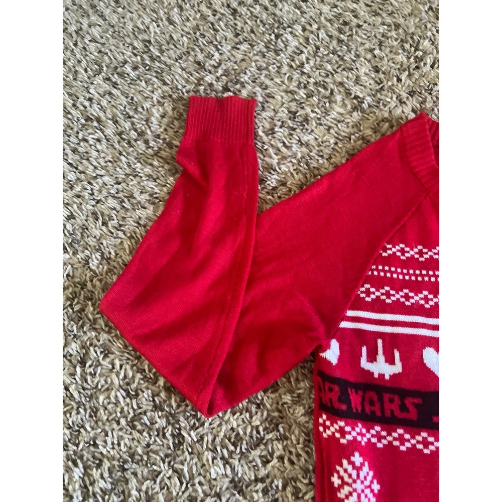 Star Wars‎ Woman's R2D2 Red Ugly Christmas Sweater Size XS - Picture 4 of 7